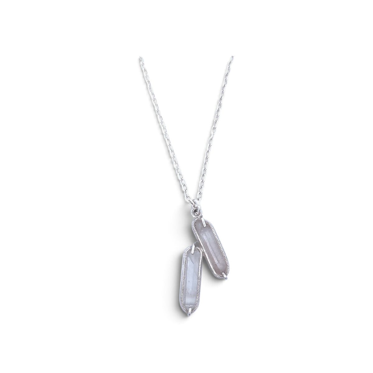 Robert Thomas Mullen: Rock Crystal and Sterling Silver Necklace