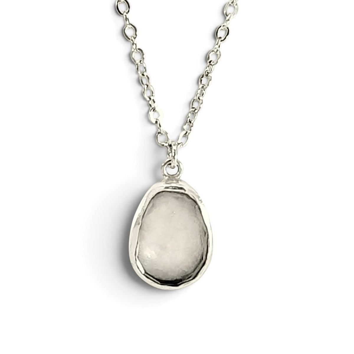 Robert Thomas Mullen: Rock Crystal and Sterling Silver Necklace