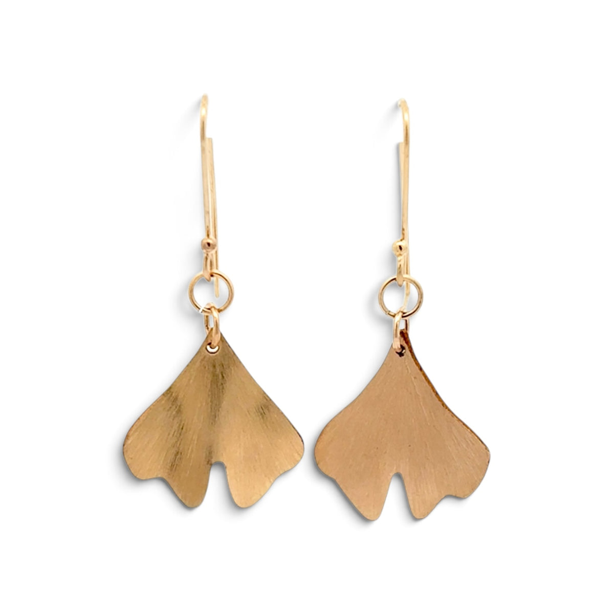 DEITRA BLACKWELL: GINKGO EARRINGS, GOLD-FILLED