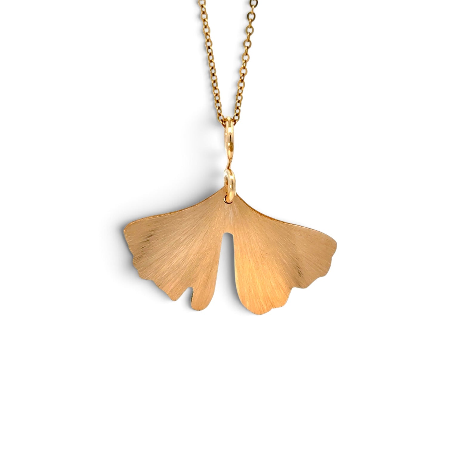 DEITRA BLACKWELL: GINKGO NECKLACE, GOLD-FILLED