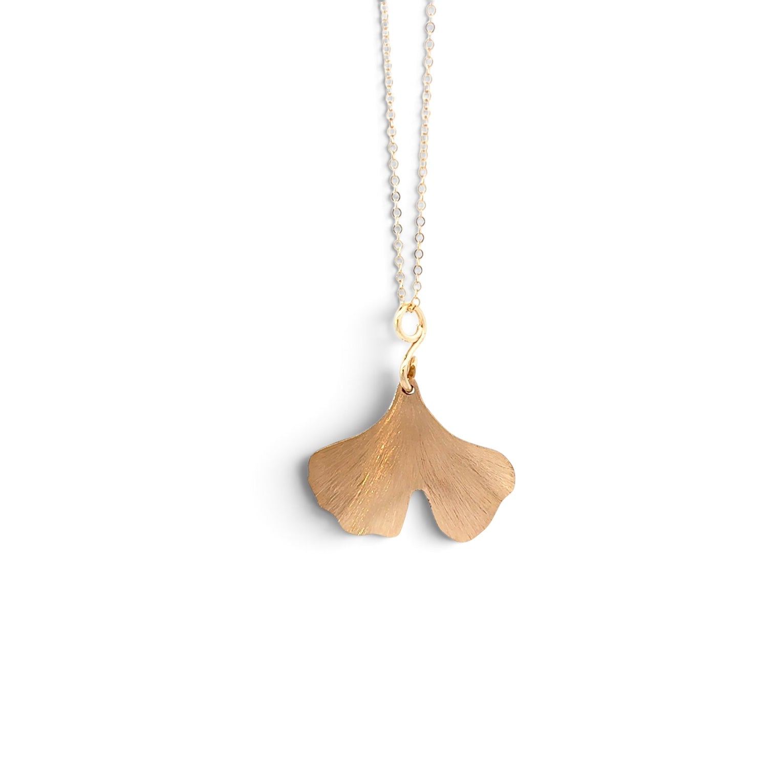 Deitra Blackwell: Ginkgo Necklace, Gold-filled