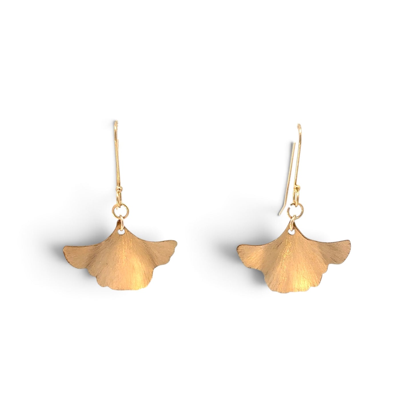 Deitra Blackwell: Ginkgo Earrings, Gold-Filled