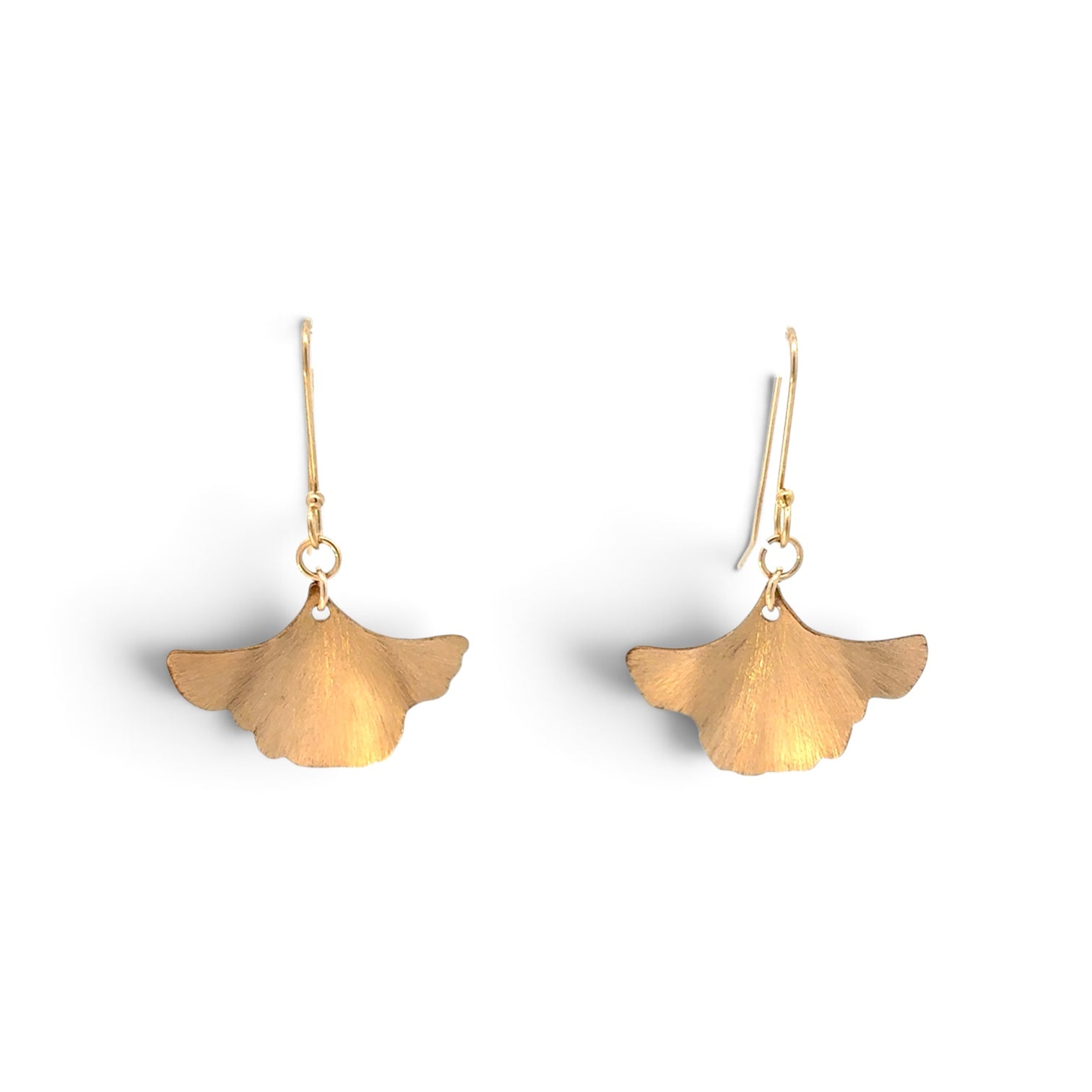 Deitra Blackwell: Ginkgo Earrings, Gold-Filled