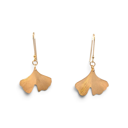 Deitra Blackwell: Ginkgo Earrings, Gold-Filled