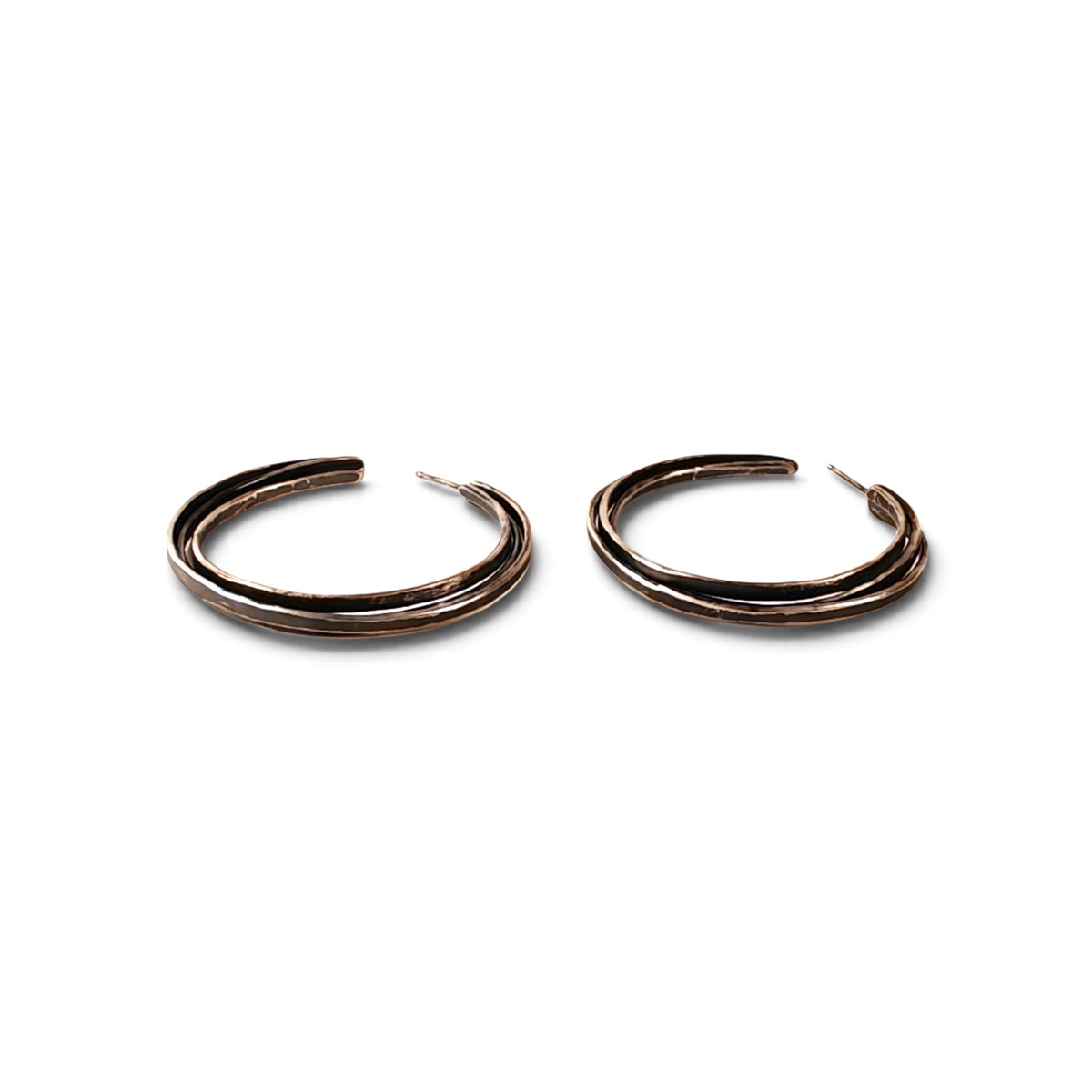 Lisa Colby: Triple Wire Forged Hoops