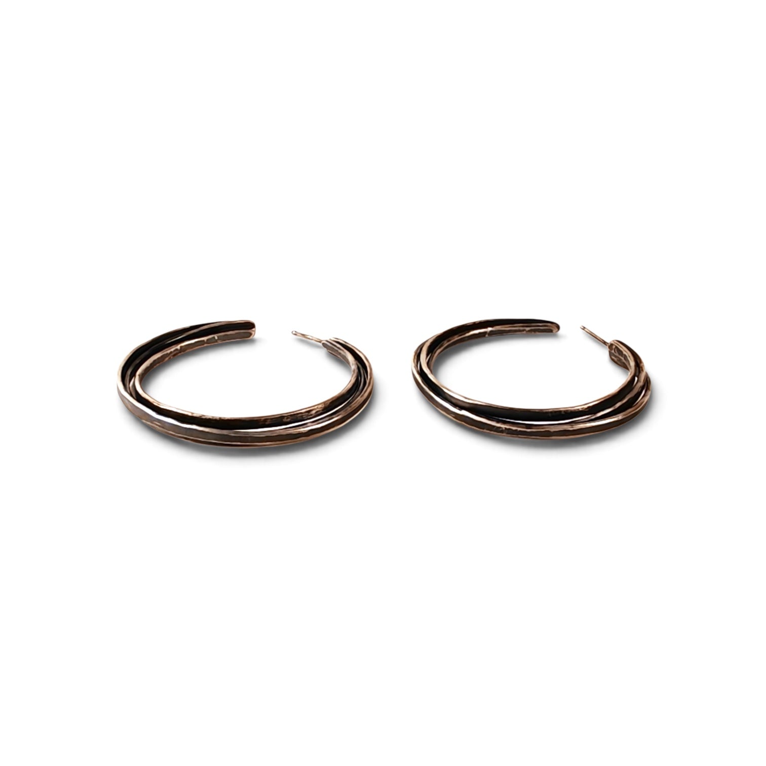 Lisa Colby: Triple Wire Forged Hoops