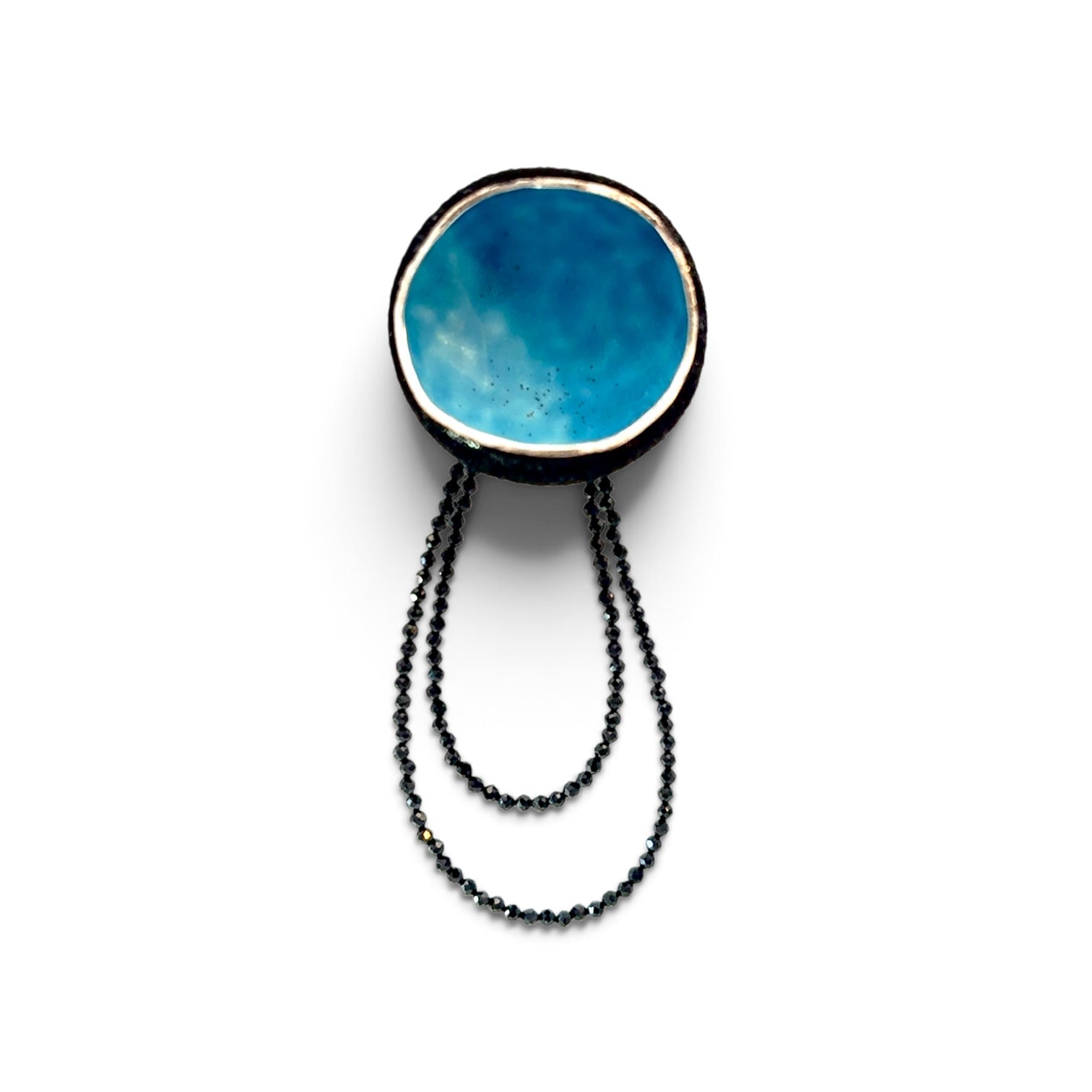 Sarah Perkins: Turquoise Cup Brooch