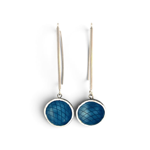 Sarah Perkins: Long Earring, Teal