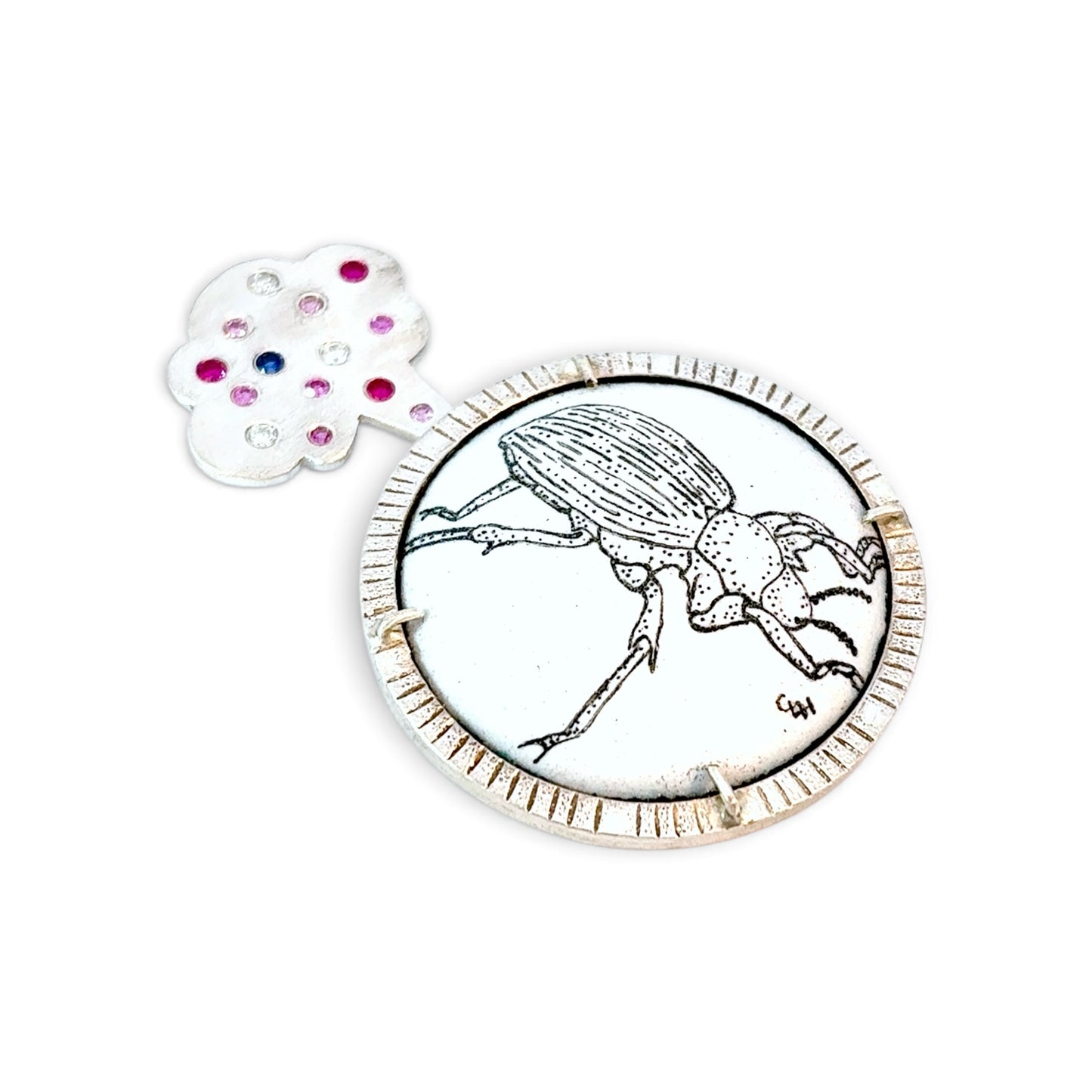 Charity Hall: Pinacate Beetle Brooch