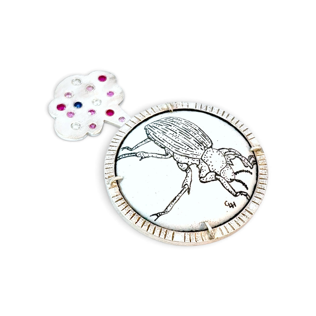 Charity Hall: Pinacate Beetle Brooch
