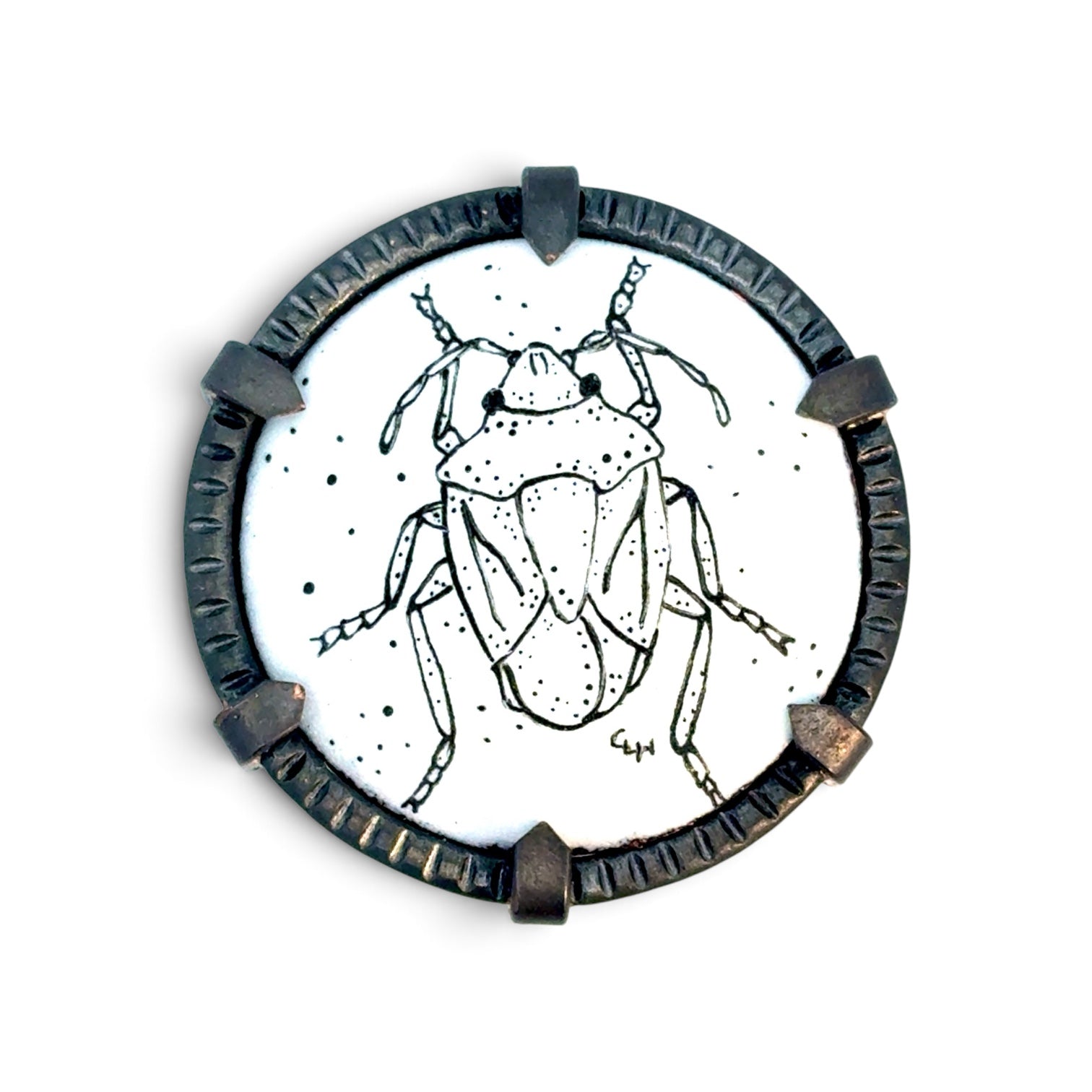 Charity Hall: Stink Bug Brooch