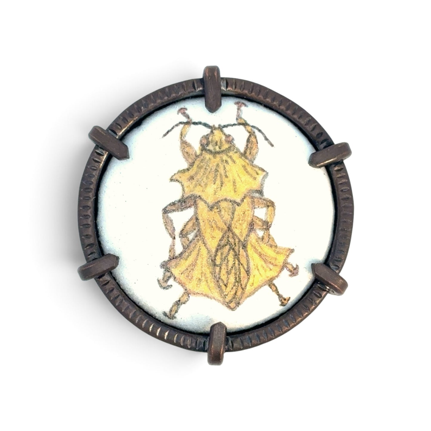 Charity Hall: Ambush Bug Brooch