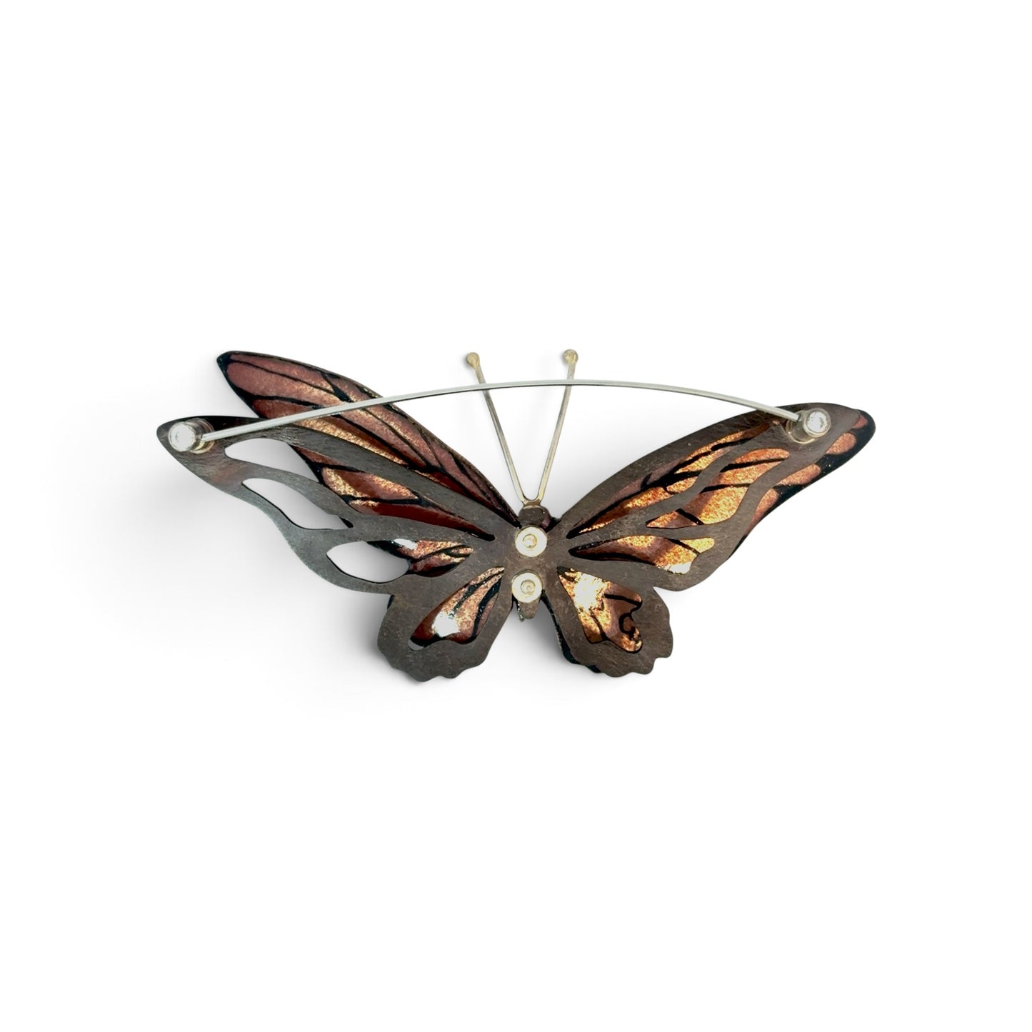 Charity Hall: Orange Butterfly Pin