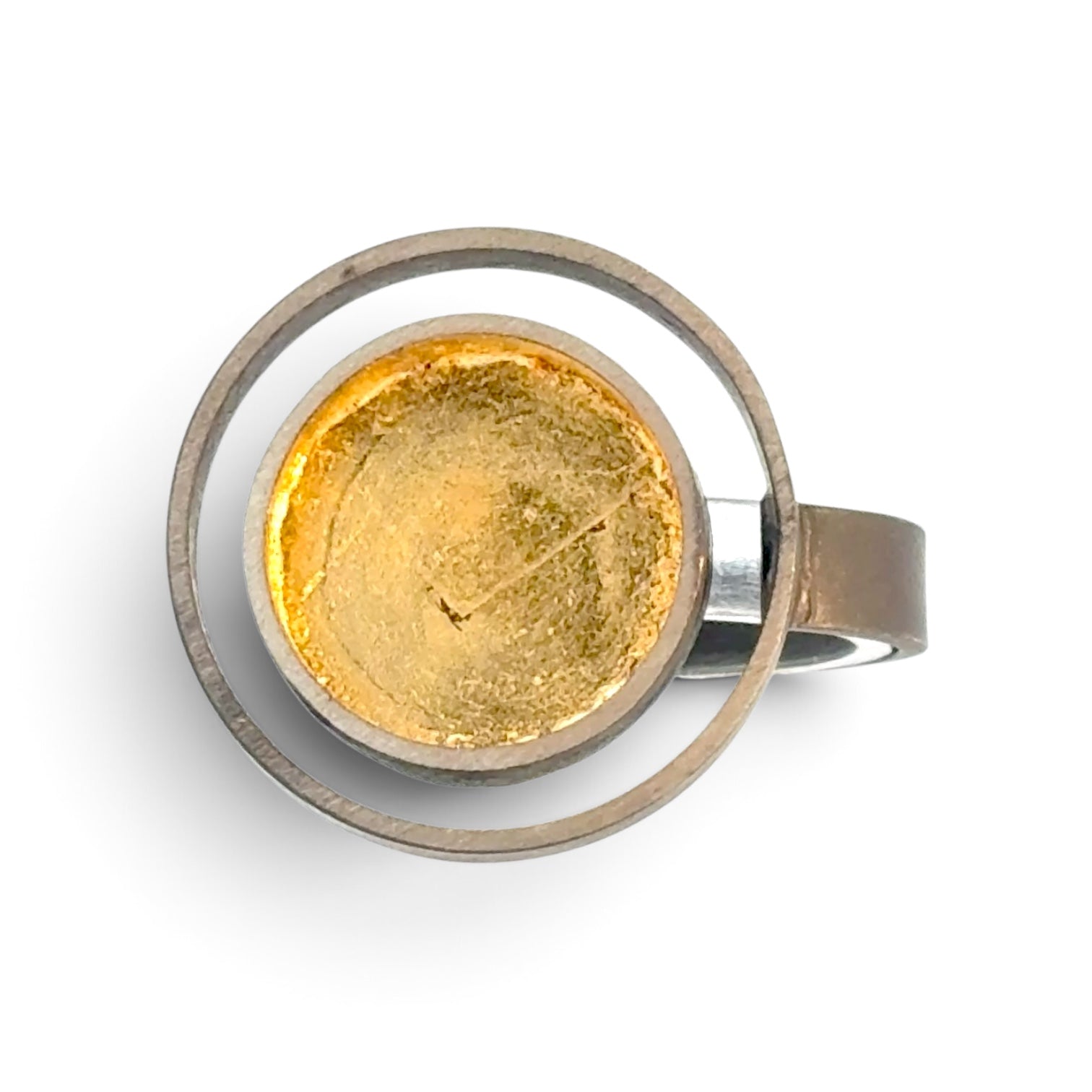 Dirigible Design: Circle Ring w/24k gold