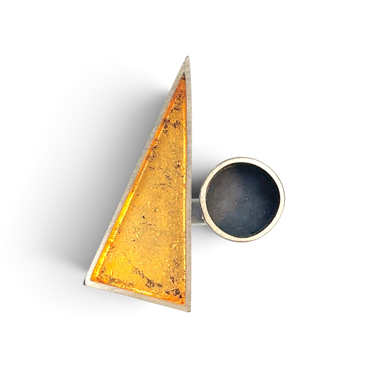 Dirigible Design: Shape Ring with 24k gold
