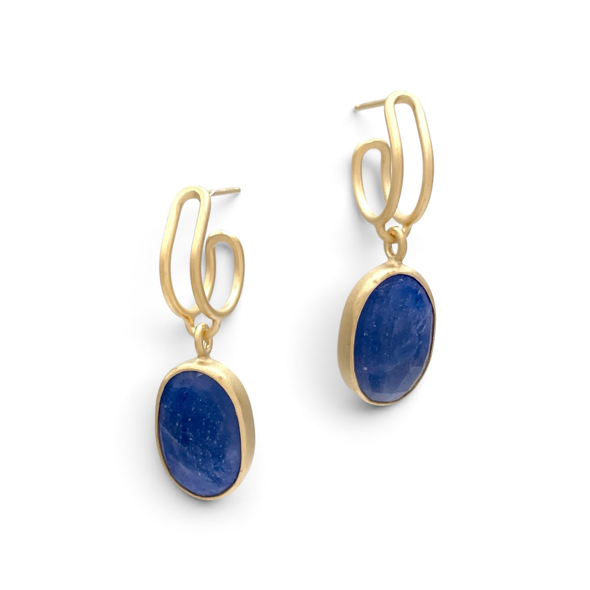 Emily Rogstad: Sapphire Drop Hoops