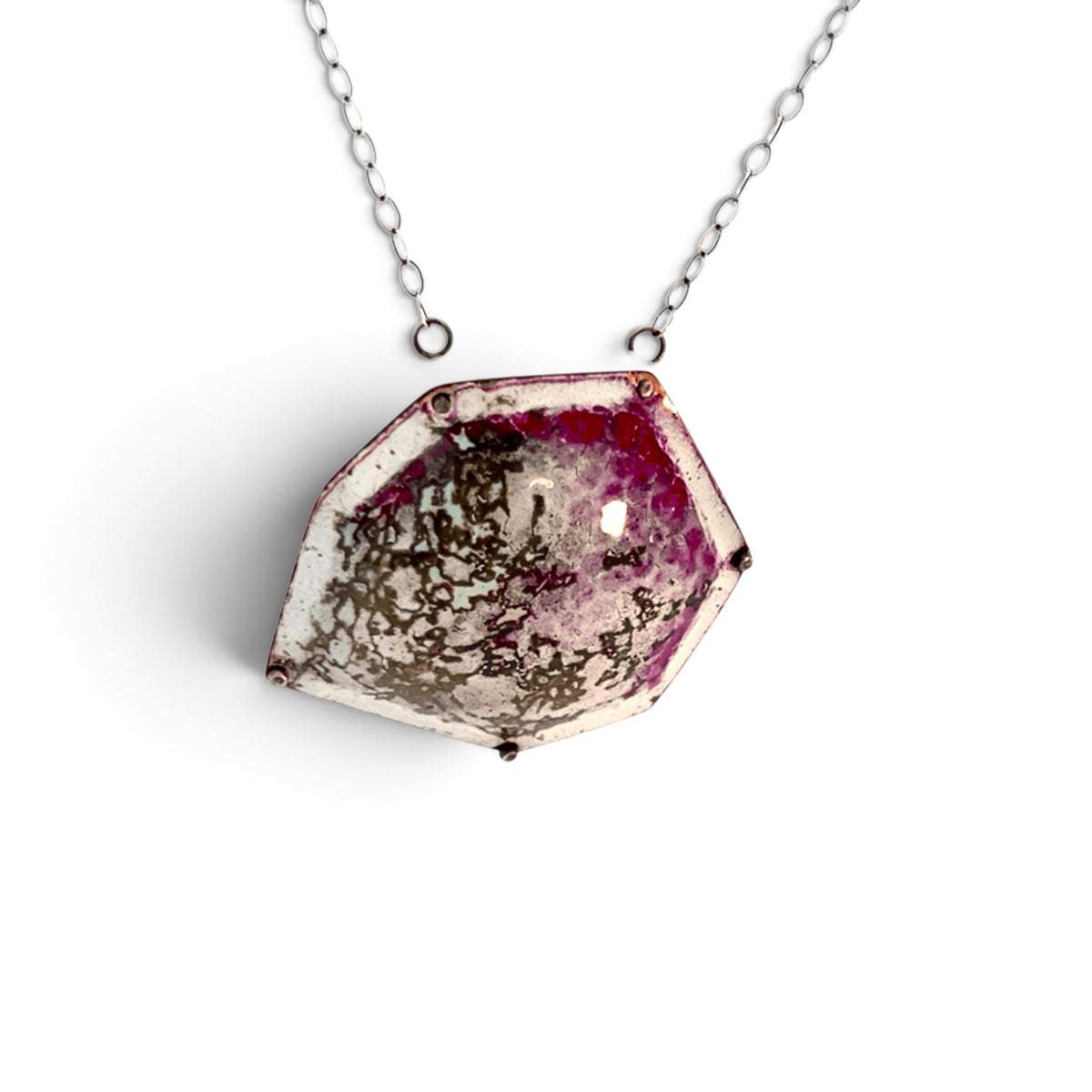 Kelly Miller:Faux Bone Enamel Necklace