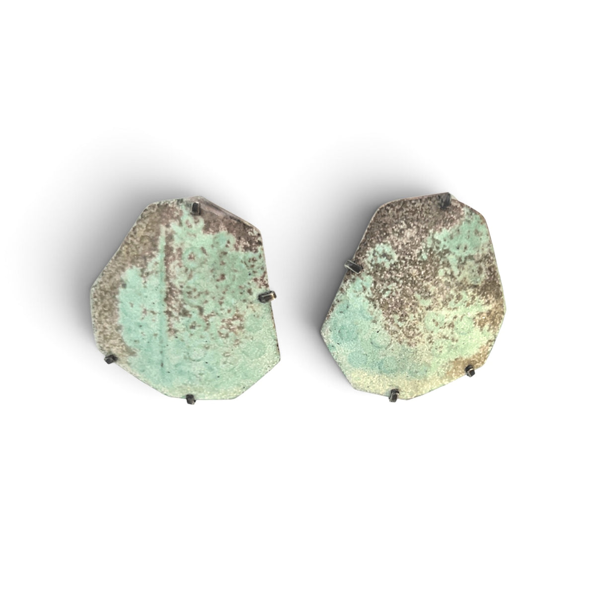 Kelly Miller:Sugar Fired Enamel Stud Earrings.