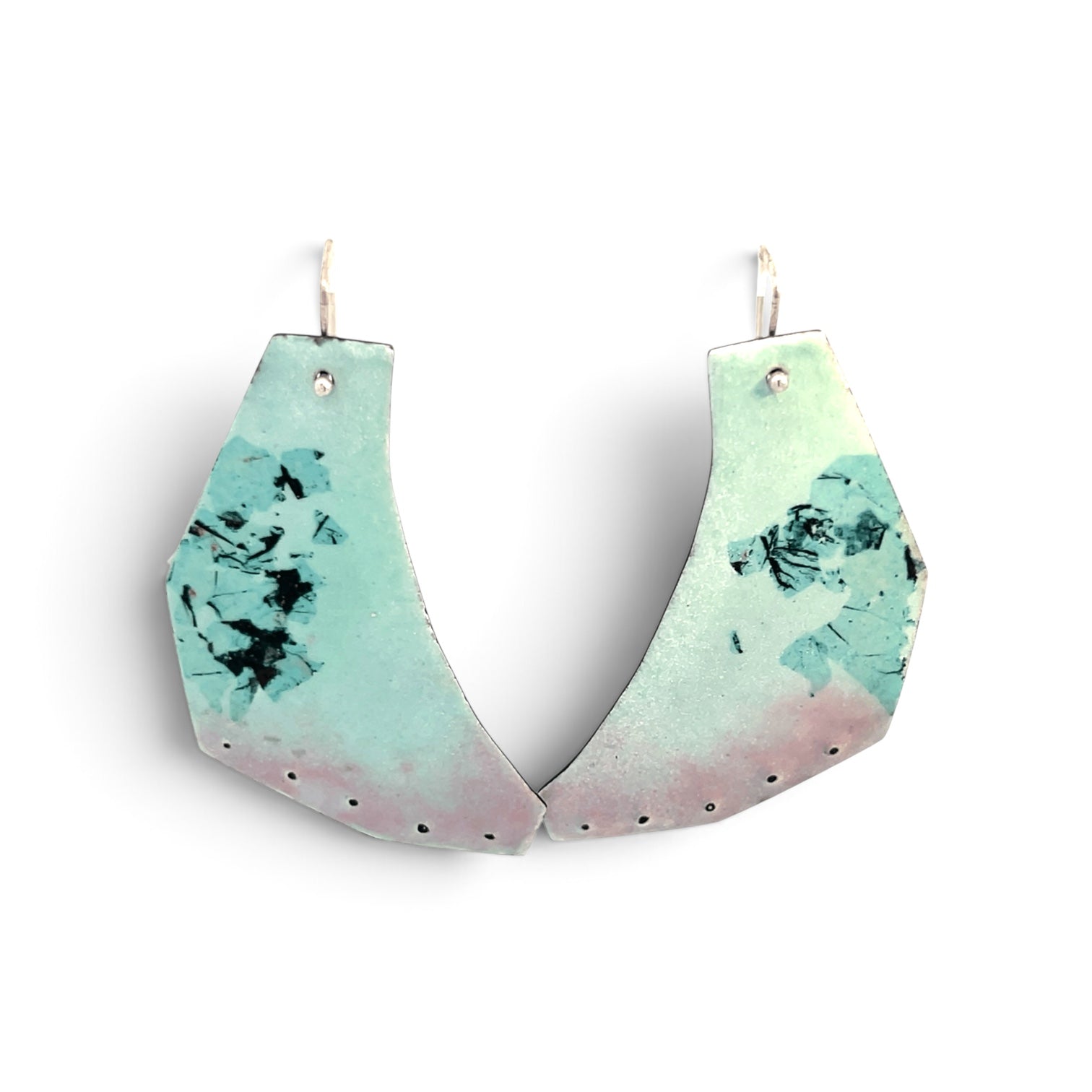 Kelly Miller: Robin's Egg Angular Dangle Earrings