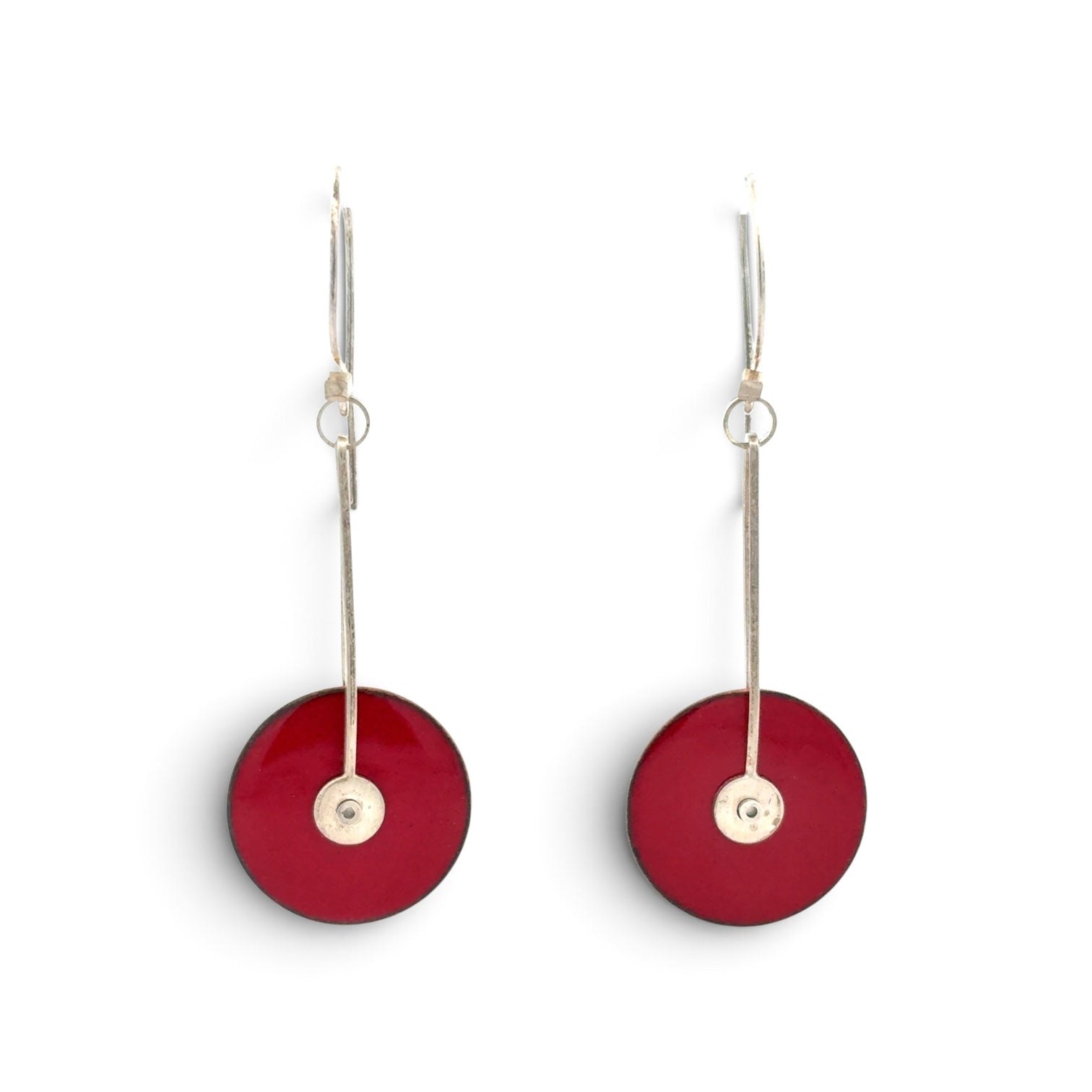 Terri Sauer: Enamel Earrings.