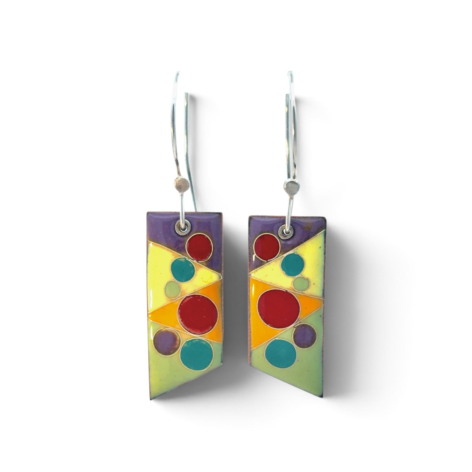 Terri Sauer: Cloisonne Enamel Earrings.