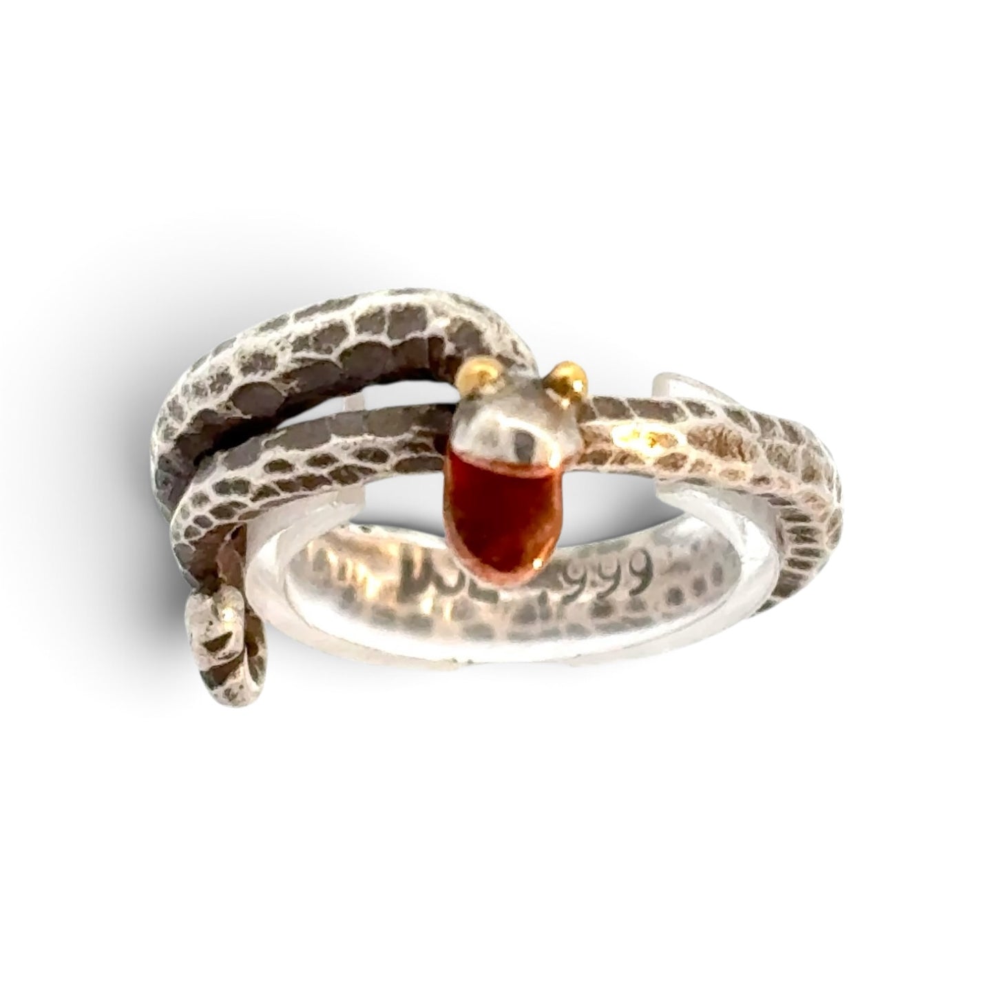 David Jones: Hand-Forged Snake Ring  size 10
