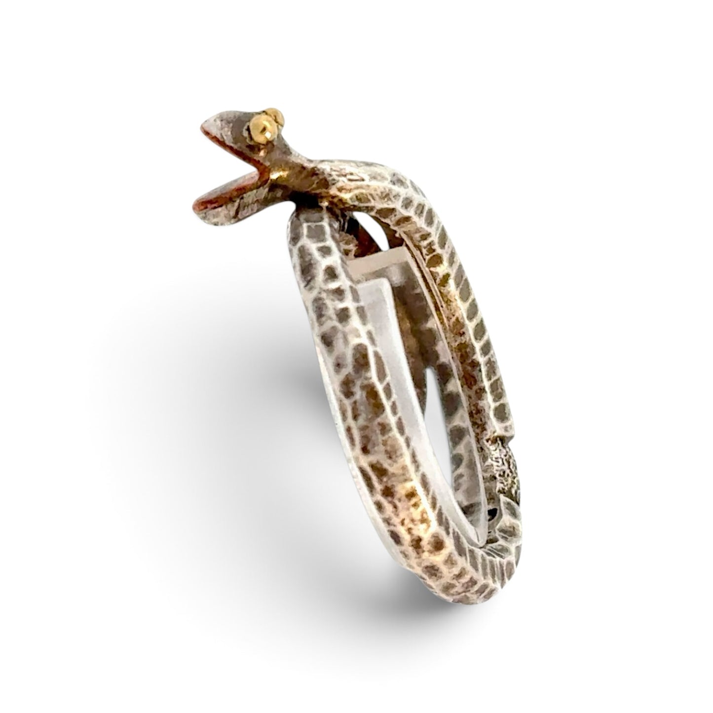 David Jones: Hand-Forged Snake Ring  size 10