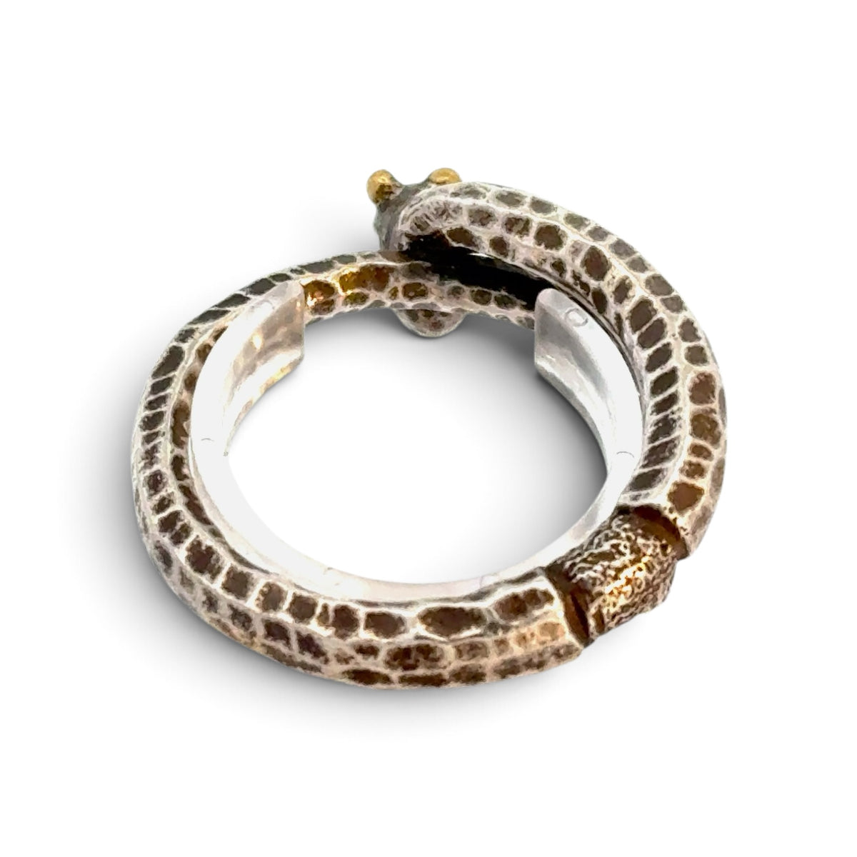 David Jones: Hand-Forged Snake Ring  size 10