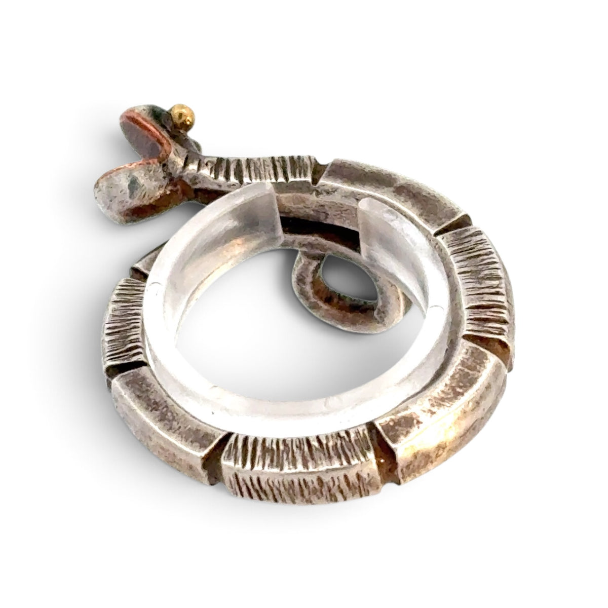 David Jones: Hand-Forged Snake Ring, Size 8