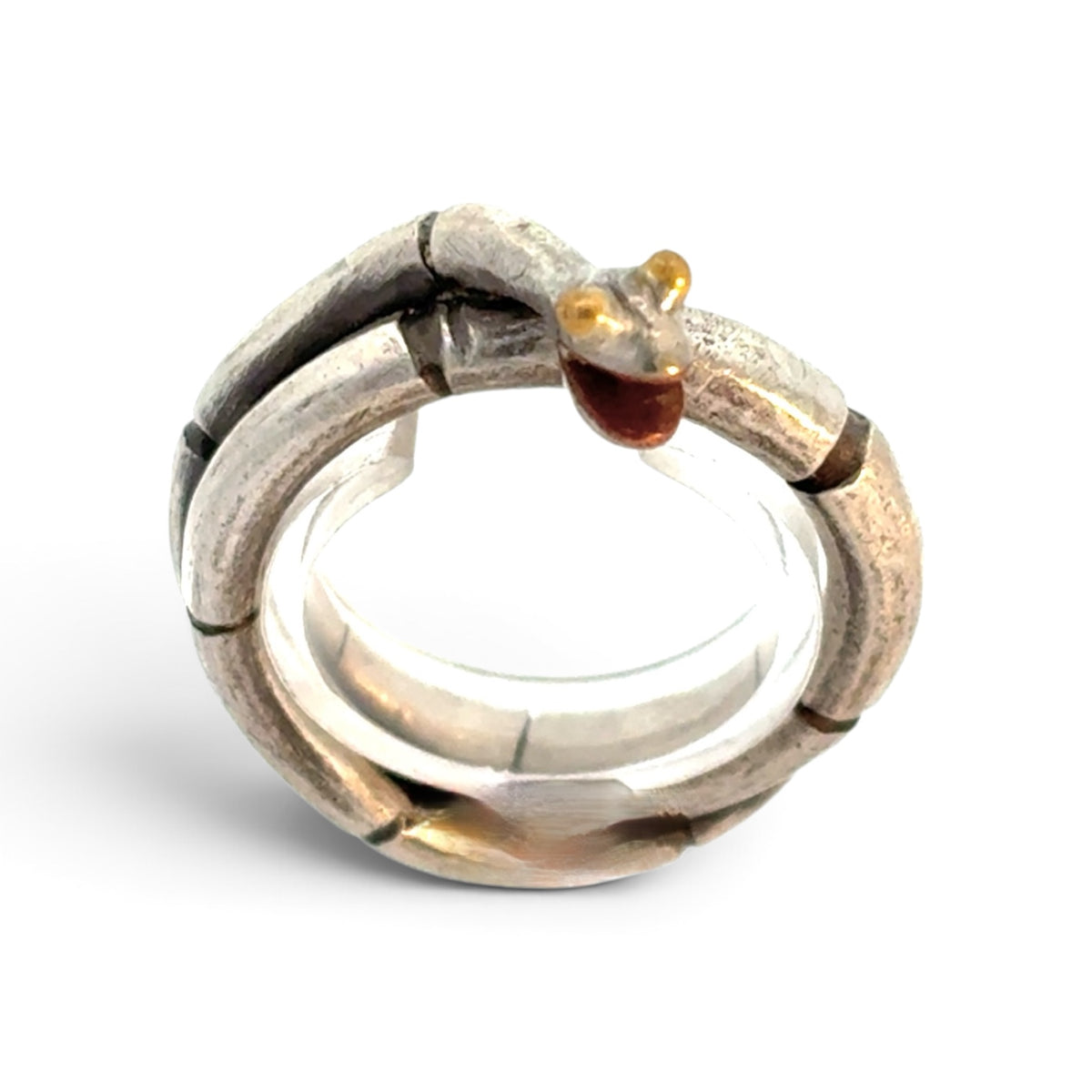 David Jones: Hand-Forged Snake Ring, Size 9