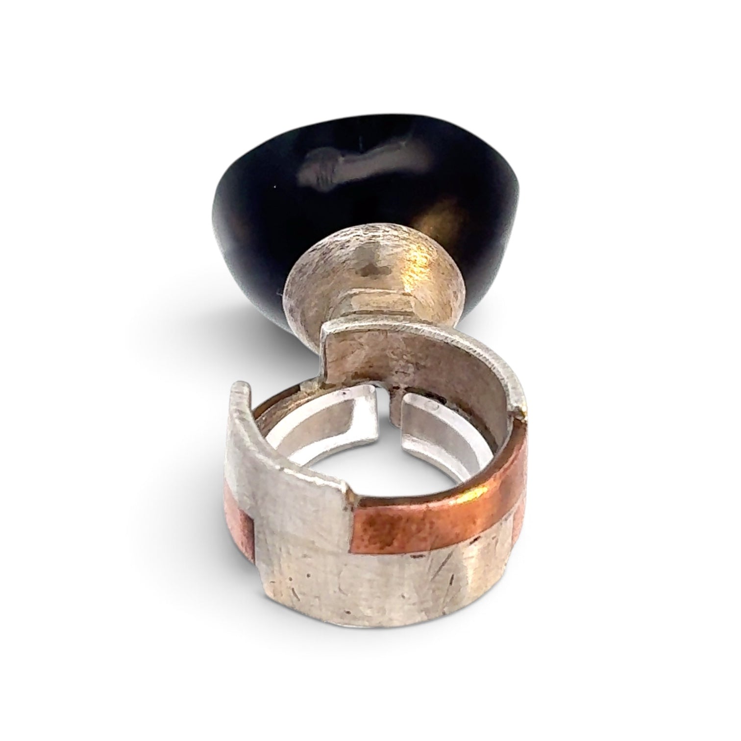 David Jones: Fine Silver Kukui Nut Ring
