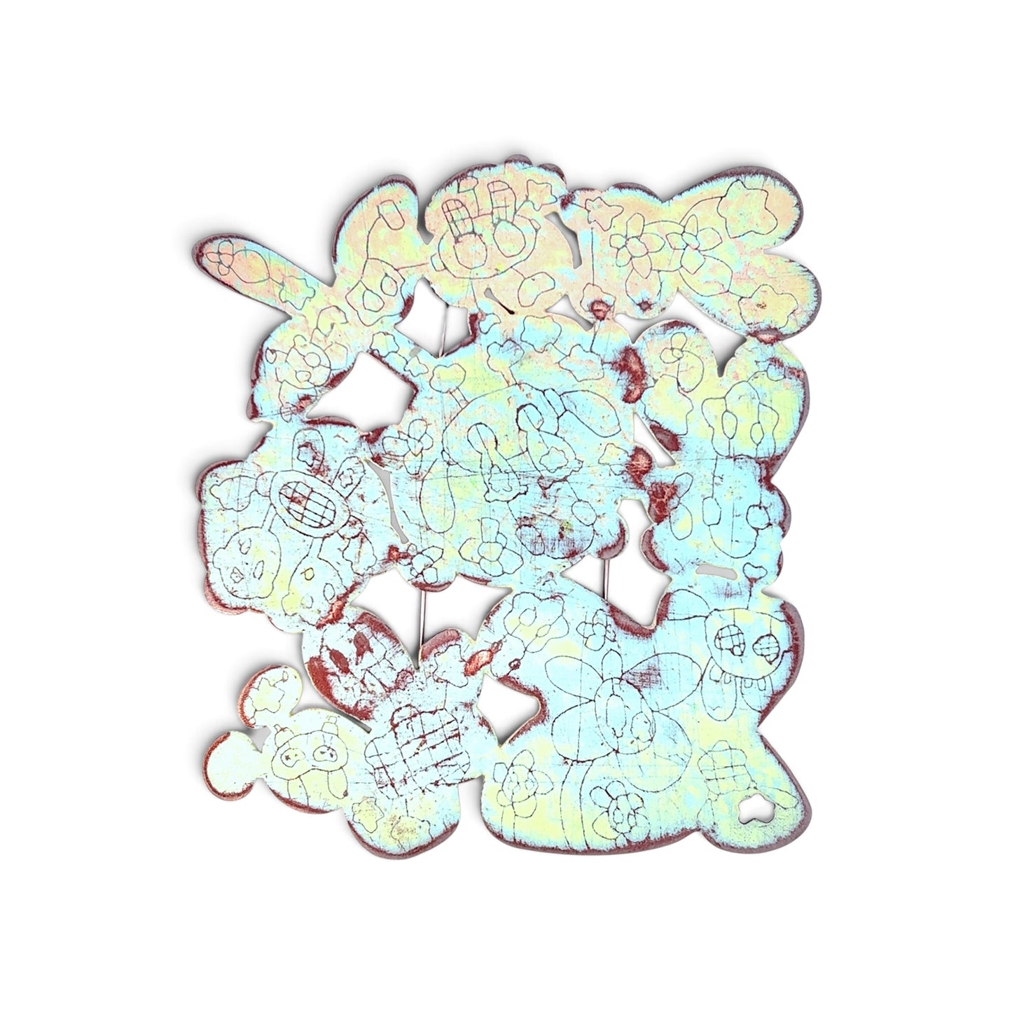 Sulo Bee Brooch: SP4C3B0YZ_andFL0WURZ