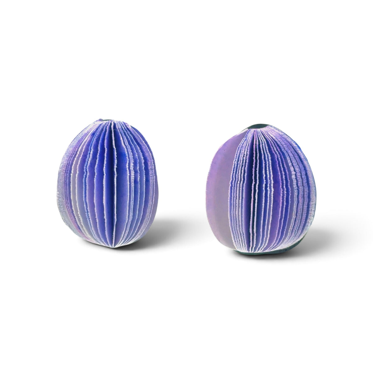 Naoko Yoshizawa: Purple, Medium Circle Earrings
