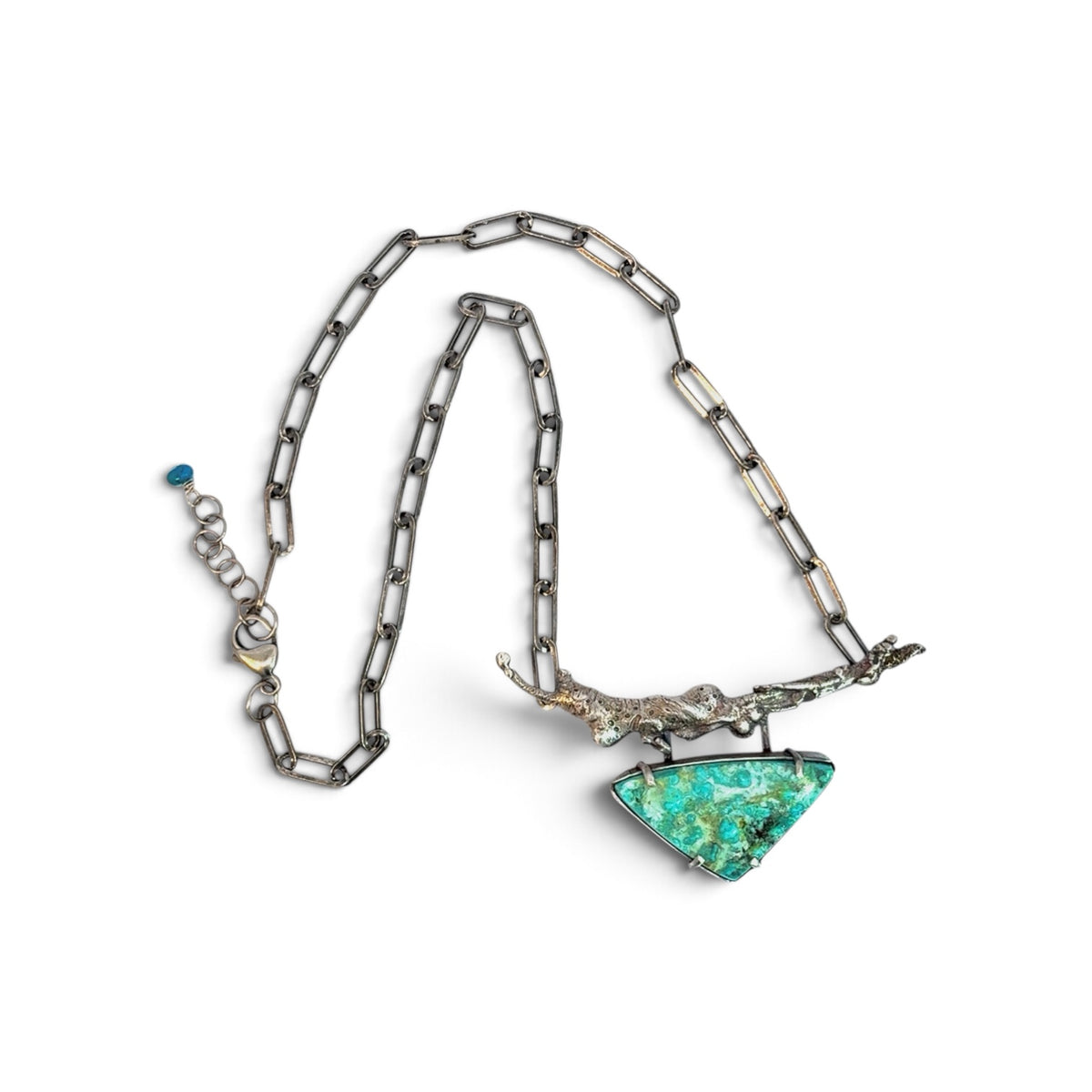 Dorothy Northern: Sterling Silver and Natural Turquoise Necklace