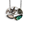 Dorothy Northern: Sterling Silver and Chrysocolla Brooch and Necklace
