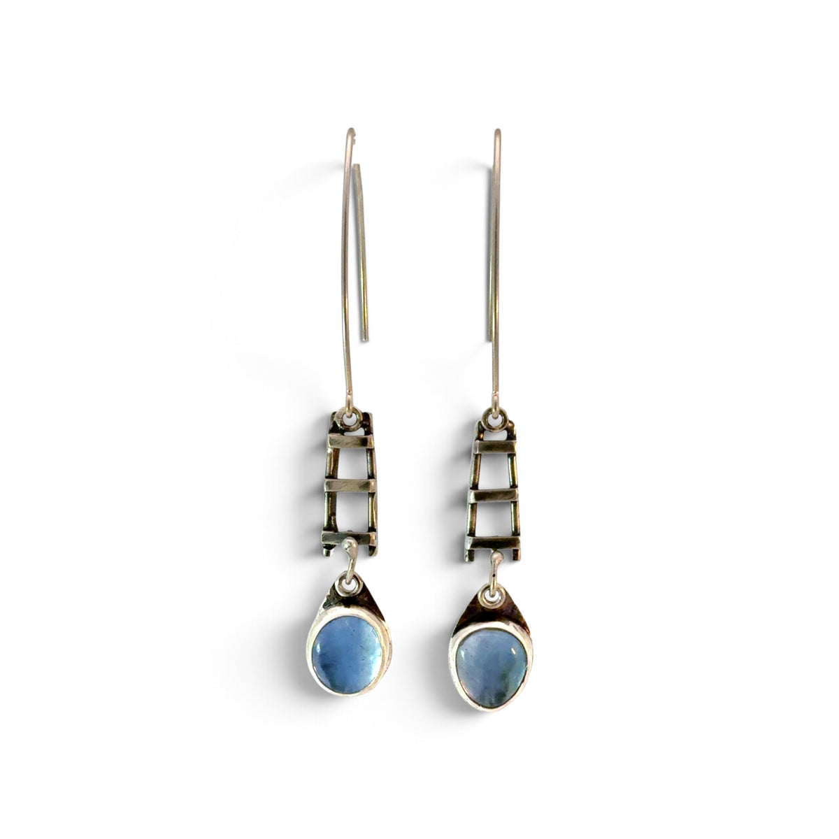 Dorothy Northern: Sterling Silver and Fluorite Earrings