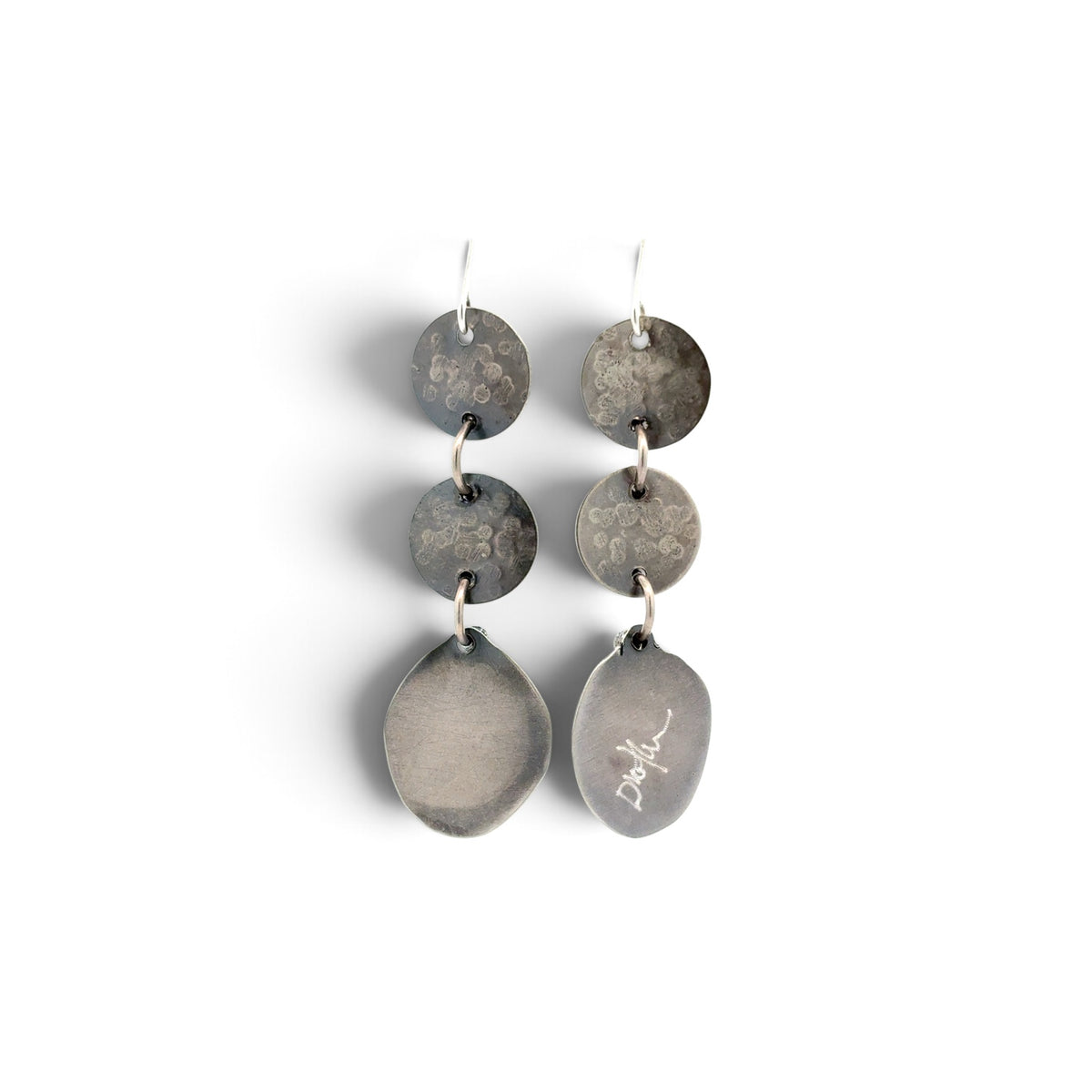 Dorothy Northern: Sterling Silver and Grandidierite Earrings