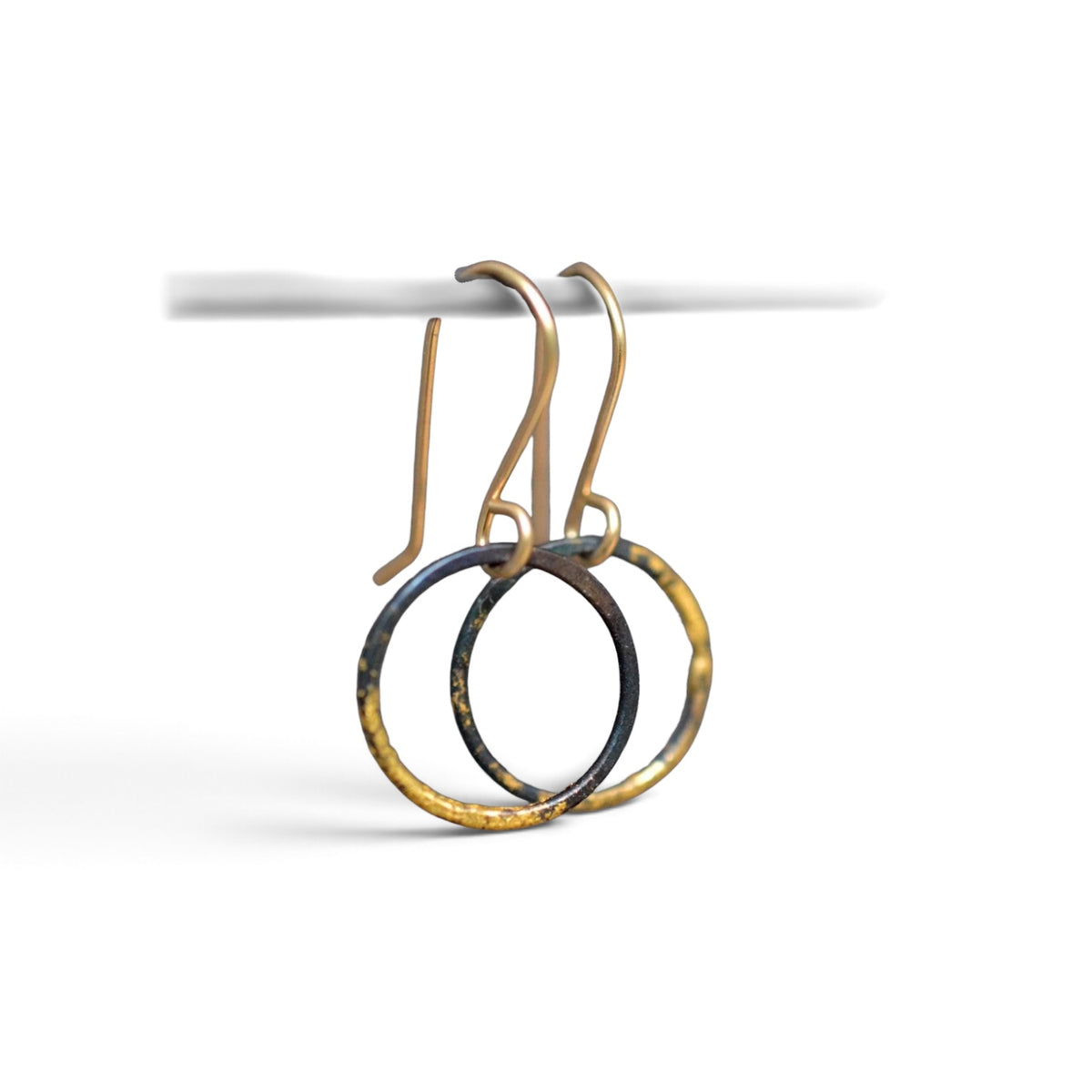Metamorphosis Metals/Sonya Coulson Rook and Jackey Rook - Small Steel and Gold Hoops