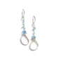 YedOmi Jewelry - Labradorite Tear Duster Earrings: Sterling Silver