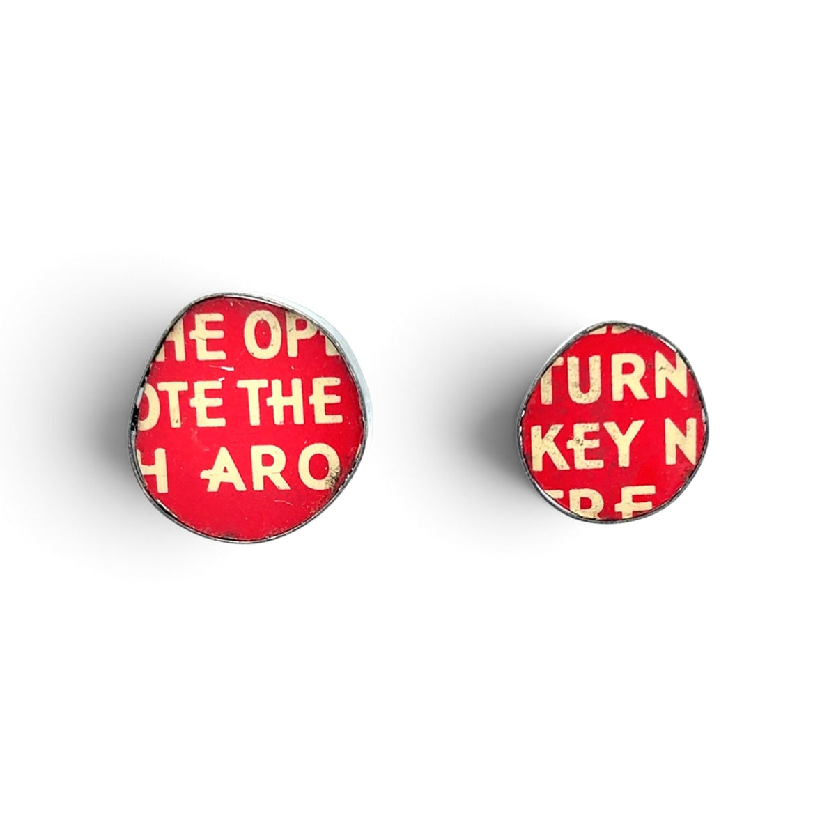 Carin Jones: Turn Key Earrings, Tin Mints Series