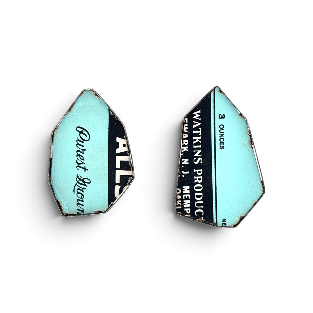 Carin Jones: "Purest,Watkins"Earrings, Tin Mints Series