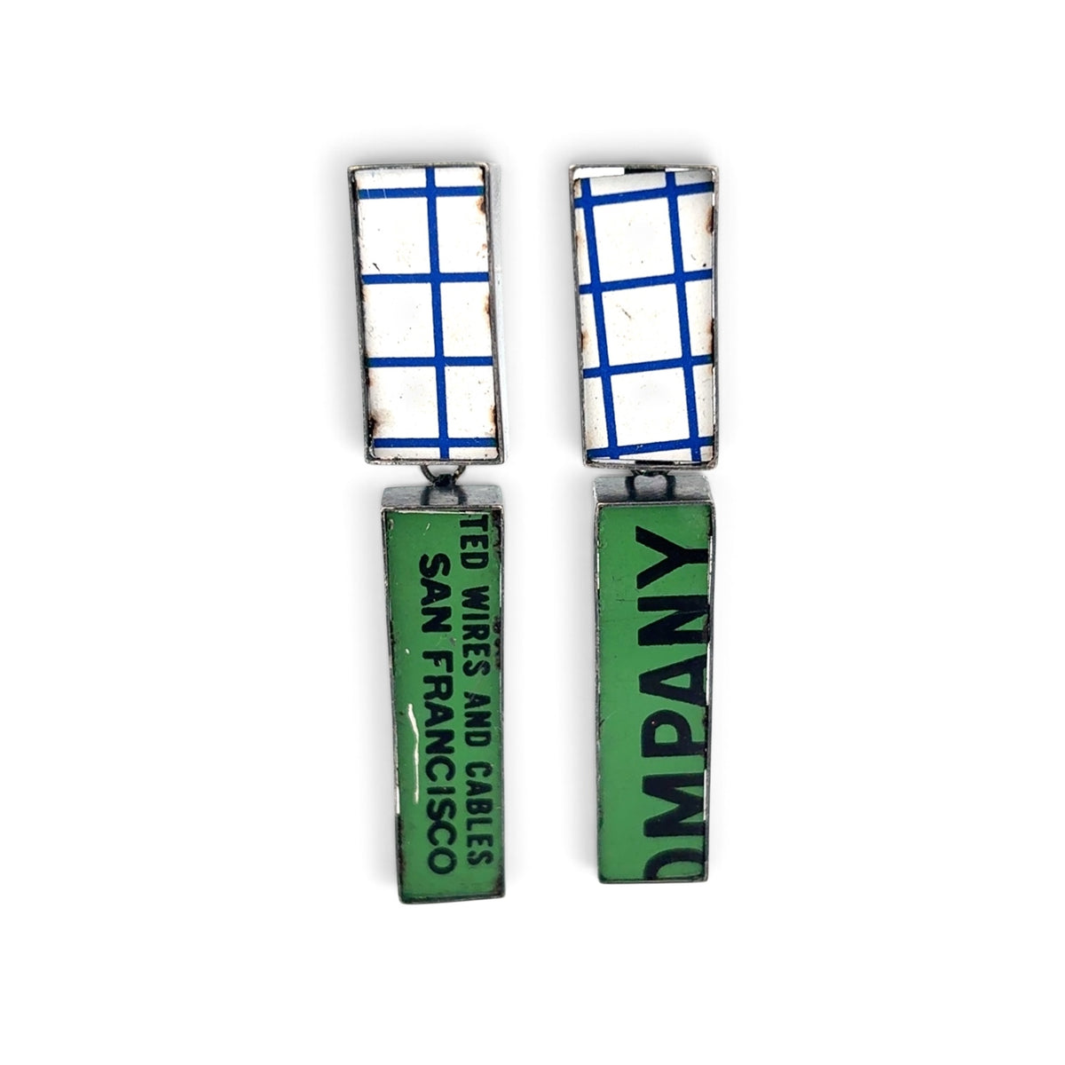 Carin Jones: "San Francisco" Earrings, Tin Mints Series