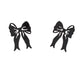 Ashley Buchanan: MAX Bow Post Earrings, Black