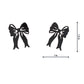 Ashley Buchanan: MAX Bow Post Earrings, Black