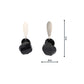 Ashley Buchanan: 2 piece Bloom Baulble Earrings, Silver/Black