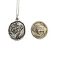 MergingMetals - Antique Silver Lily of the Valley Medallion Necklace