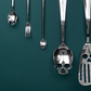 SUCK UK Ltd - USA - Skull Bar Spoon - Long-handled cocktail/dessert spoon