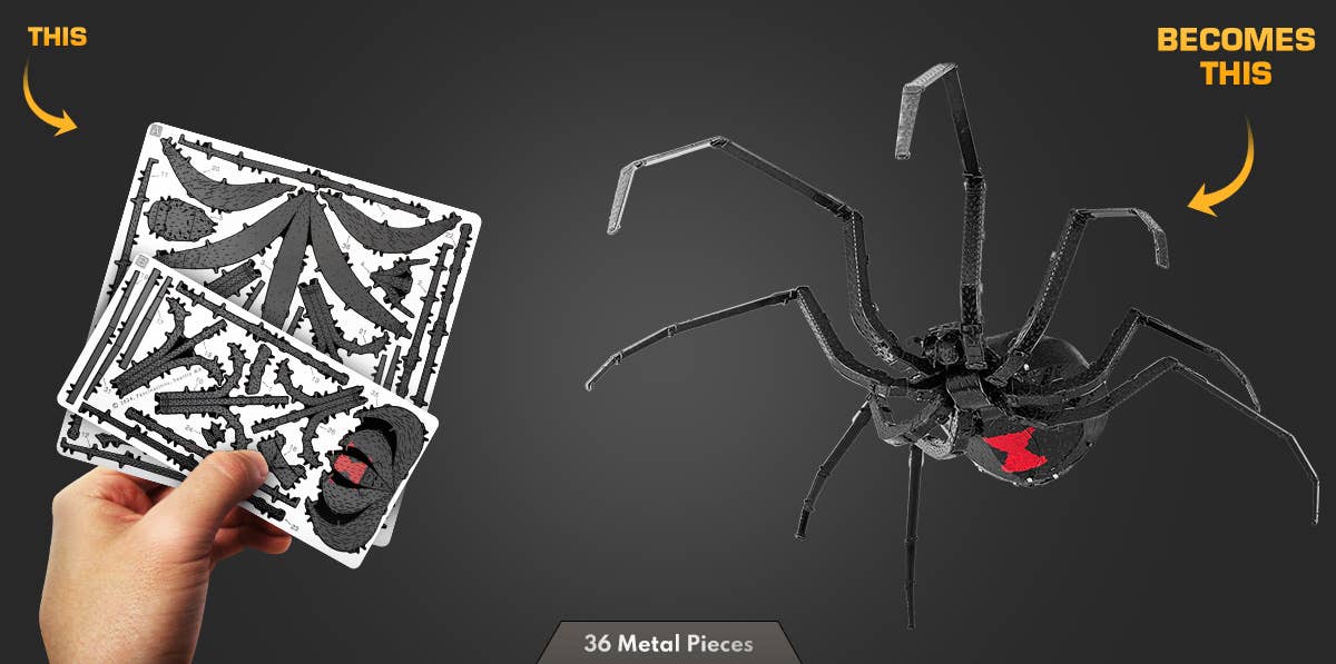 Metal Earth - Black Widow Spider Metal Earth
