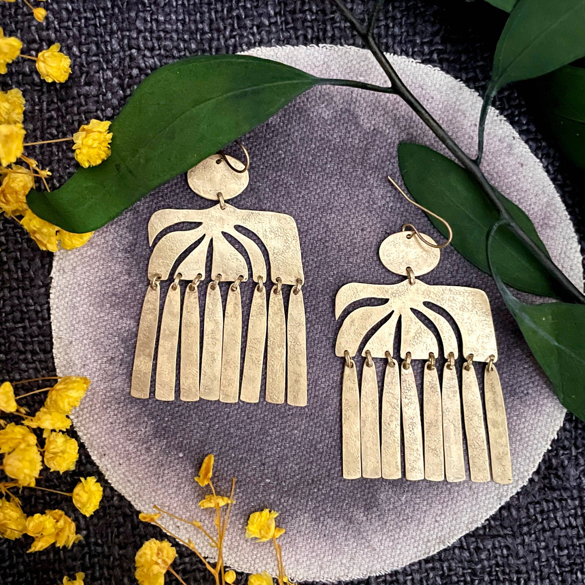 Gulushu - Rainleaf Earrings
