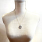 MergingMetals - Antique Silver Lily of the Valley Medallion Necklace